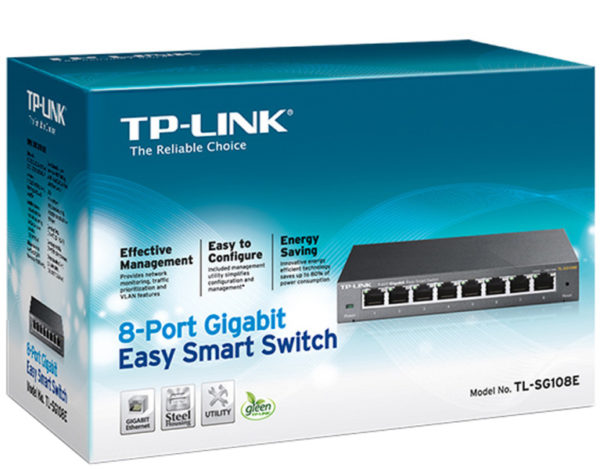 TP-LINK Switch TL-SG108E 8 Porte 10/100/1000Mbps